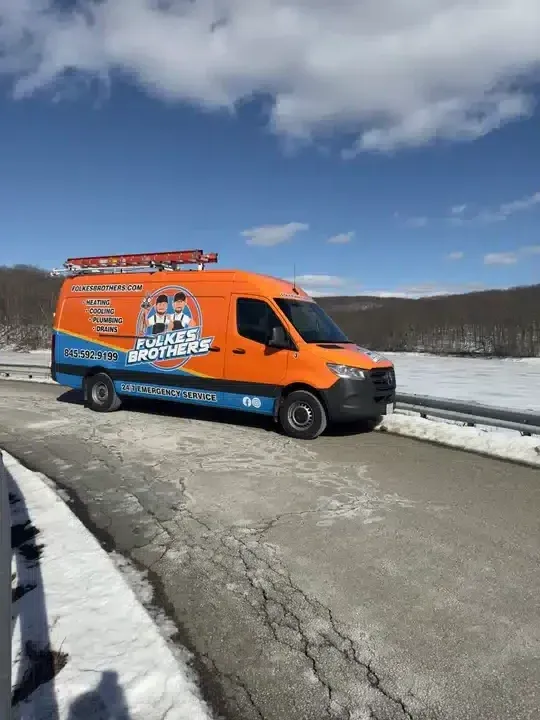 Folkes Brothers van driiving in Poughkeepsie, NY