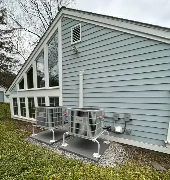 Air conditioners outside of residential home in Poughkeepsie, NY