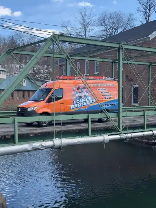 Folkes Brothers van driiving in Poughkeepsie, NY