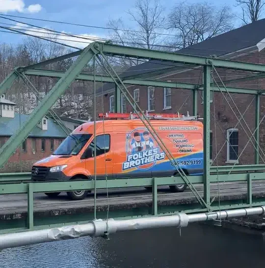 Folkes Brothers van driiving in Poughkeepsie, NY